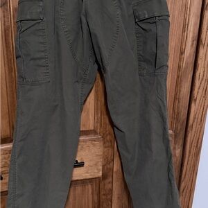 THE FLEXX Men's Dark Green Cargo Pants